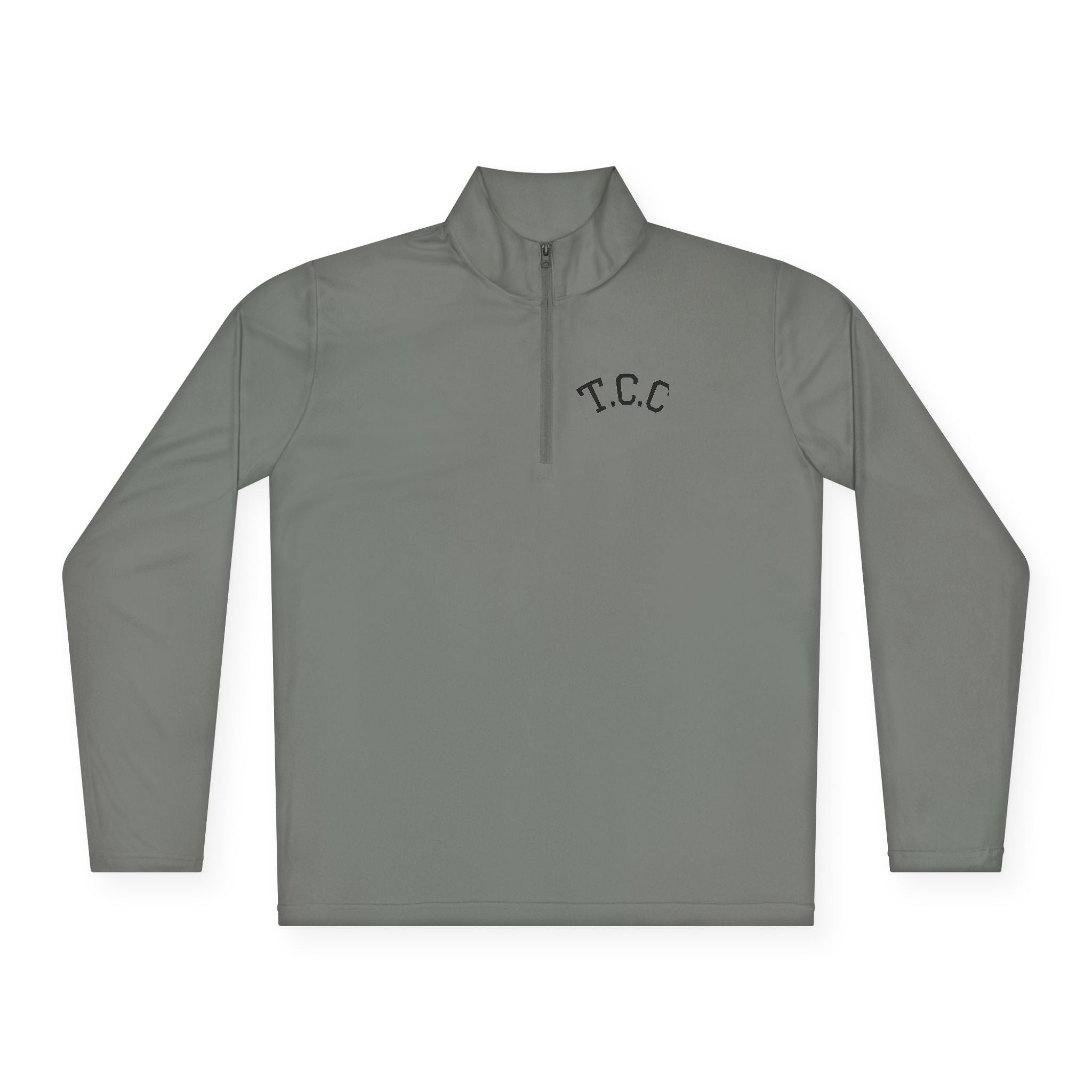 T.C.C. Brand Premium Quarter-Zip Pullover — Minimal Athletic Logo Pullover