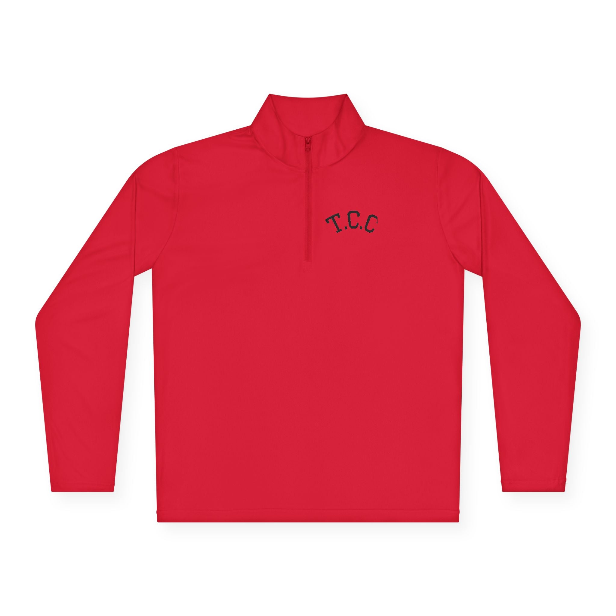 T.C.C. Brand Premium Quarter-Zip Pullover — Minimal Athletic Logo Pullover