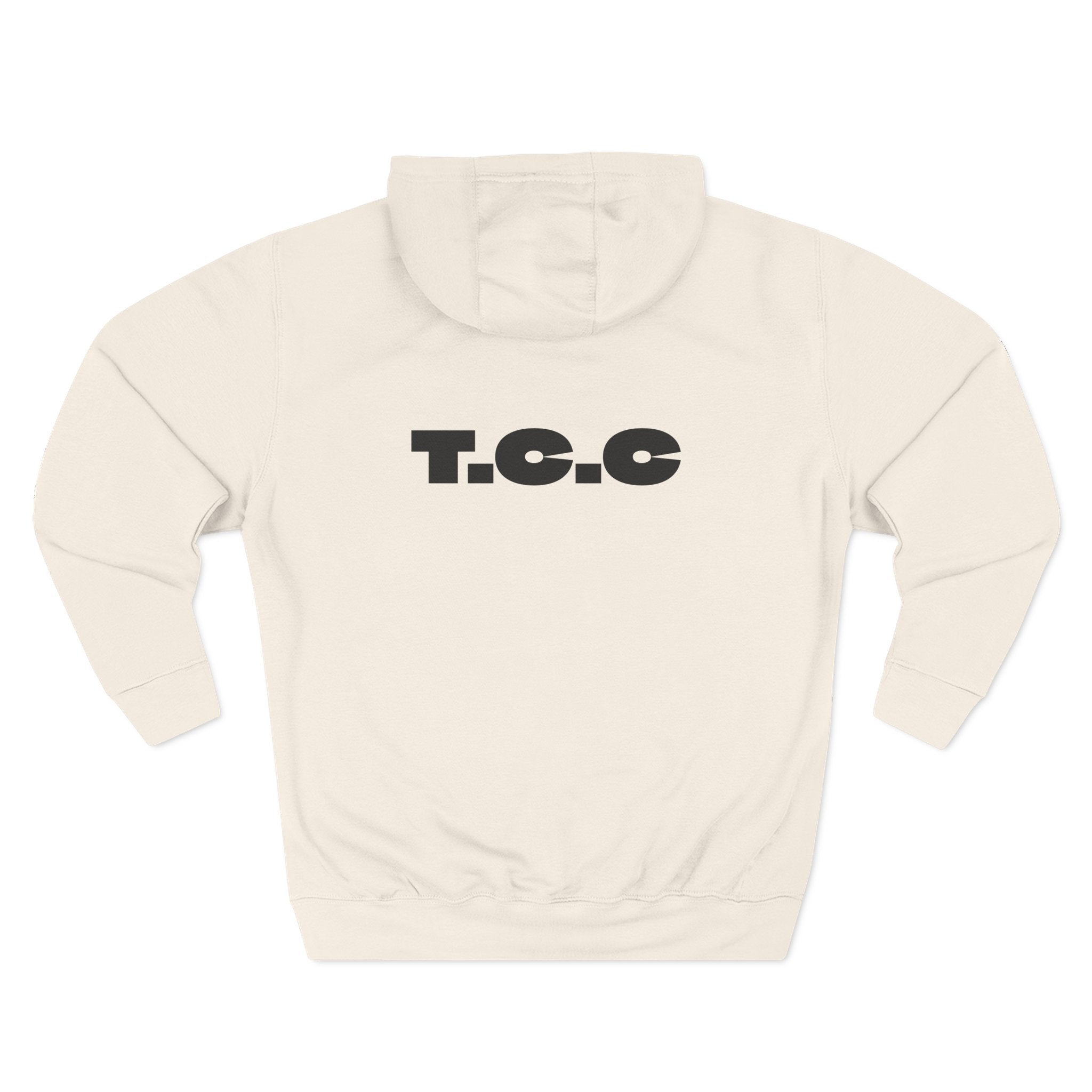 Three-Panel Fleece Hoodie
