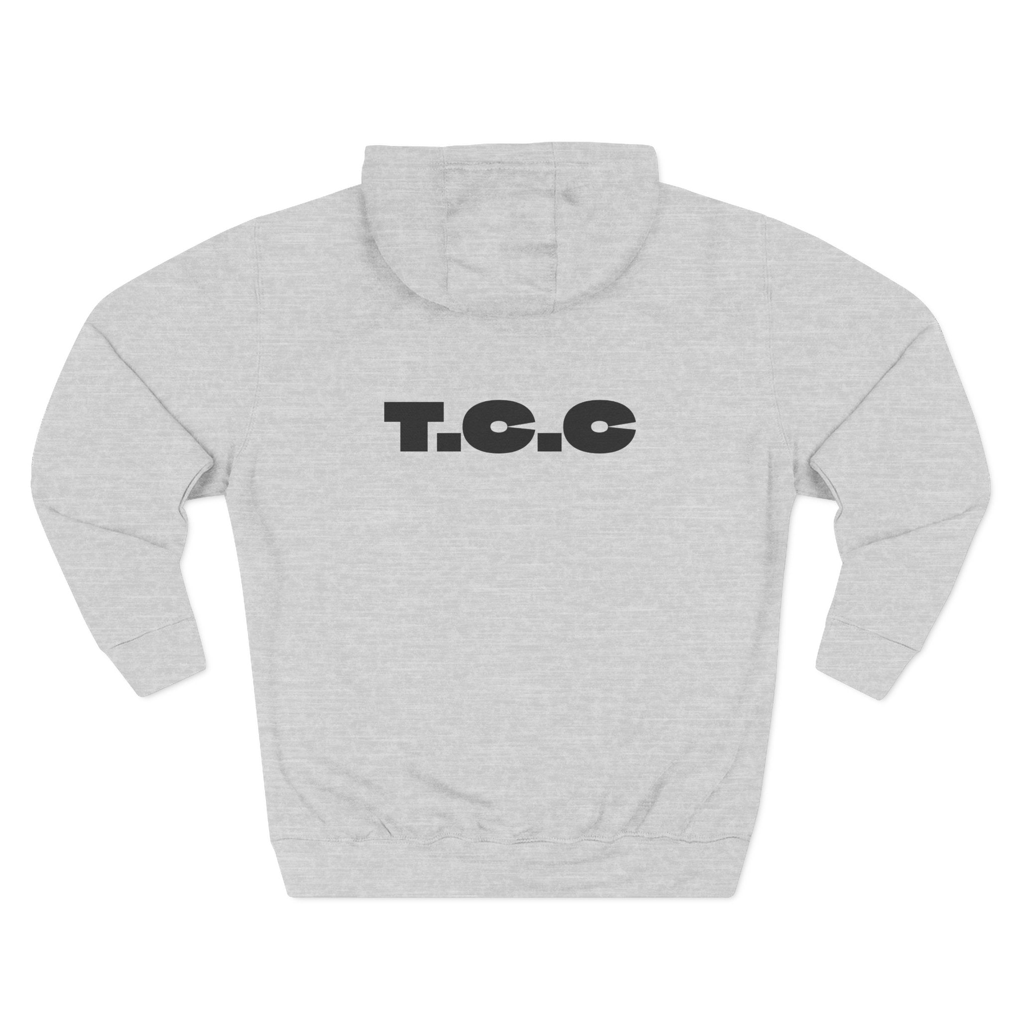 Three-Panel Fleece Hoodie