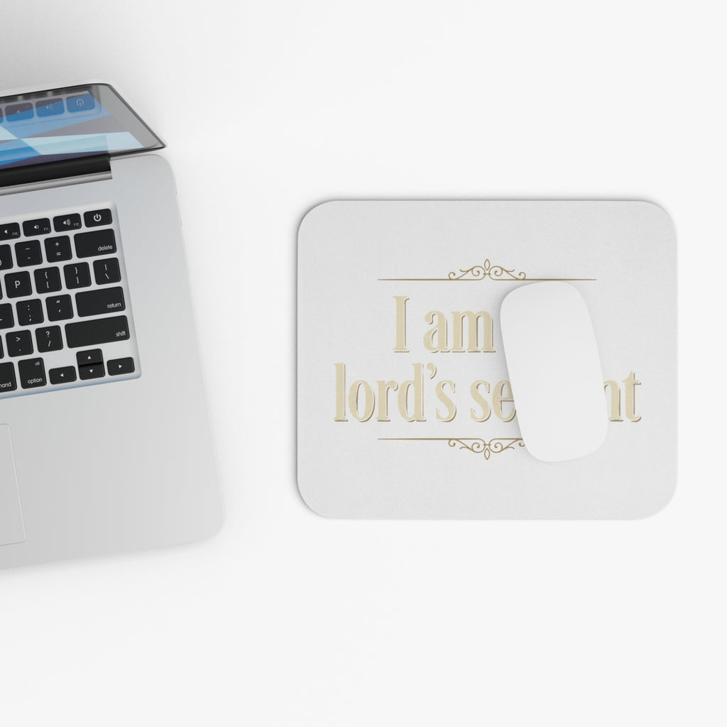 I Am The Lord's Servant Mouse Pad — Inspirational Christian Desk Mat