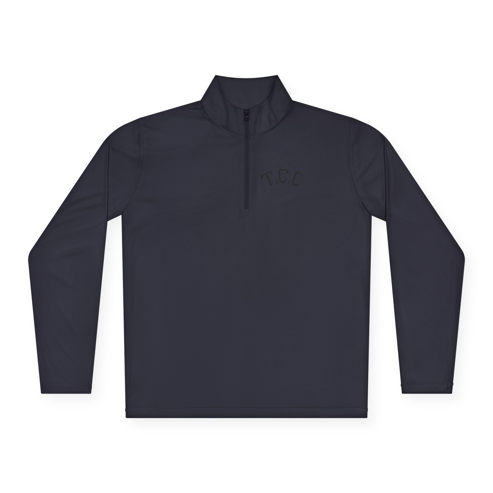 T.C.C. Brand Premium Quarter-Zip Pullover — Minimal Athletic Logo Pullover