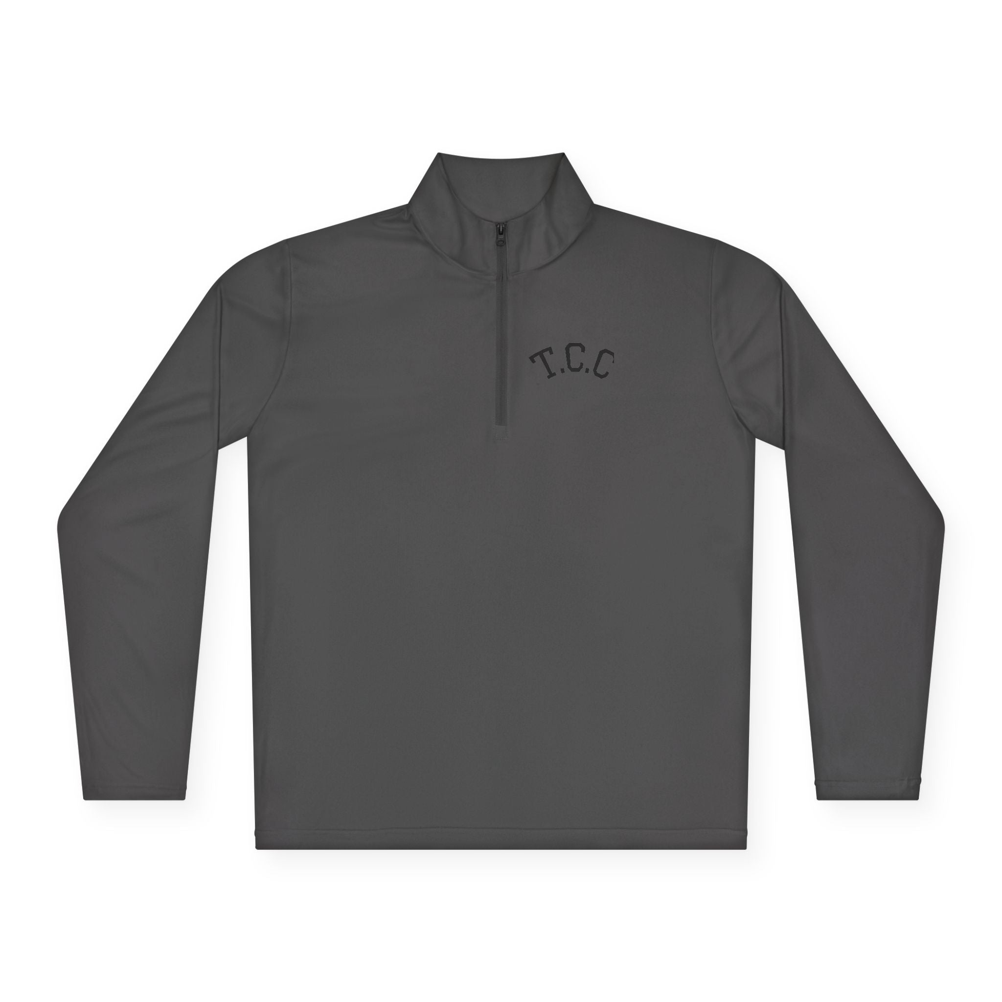 T.C.C. Brand Premium Quarter-Zip Pullover — Minimal Athletic Logo Pullover