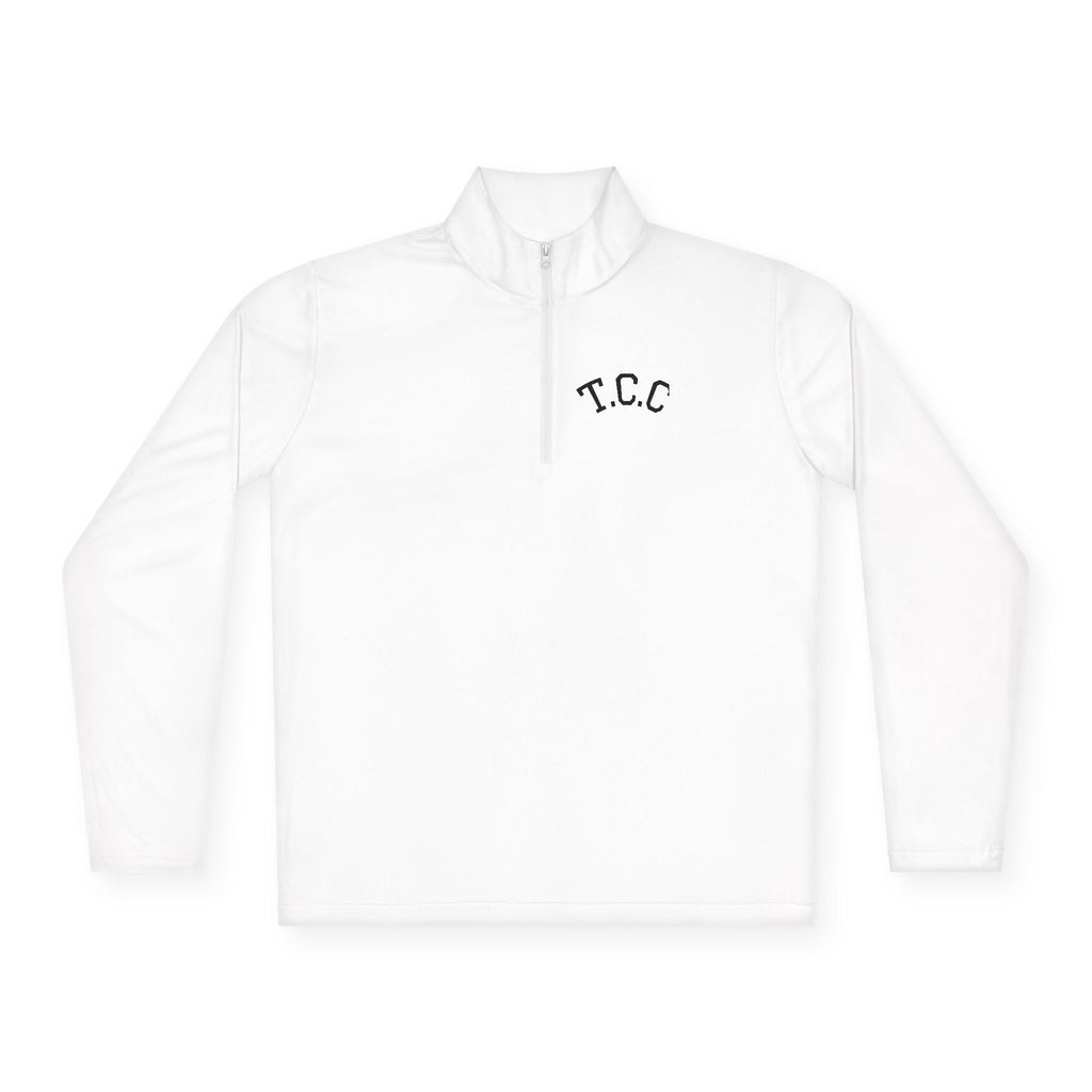 T.C.C. Brand Premium Quarter-Zip Pullover — Minimal Athletic Logo Pullover