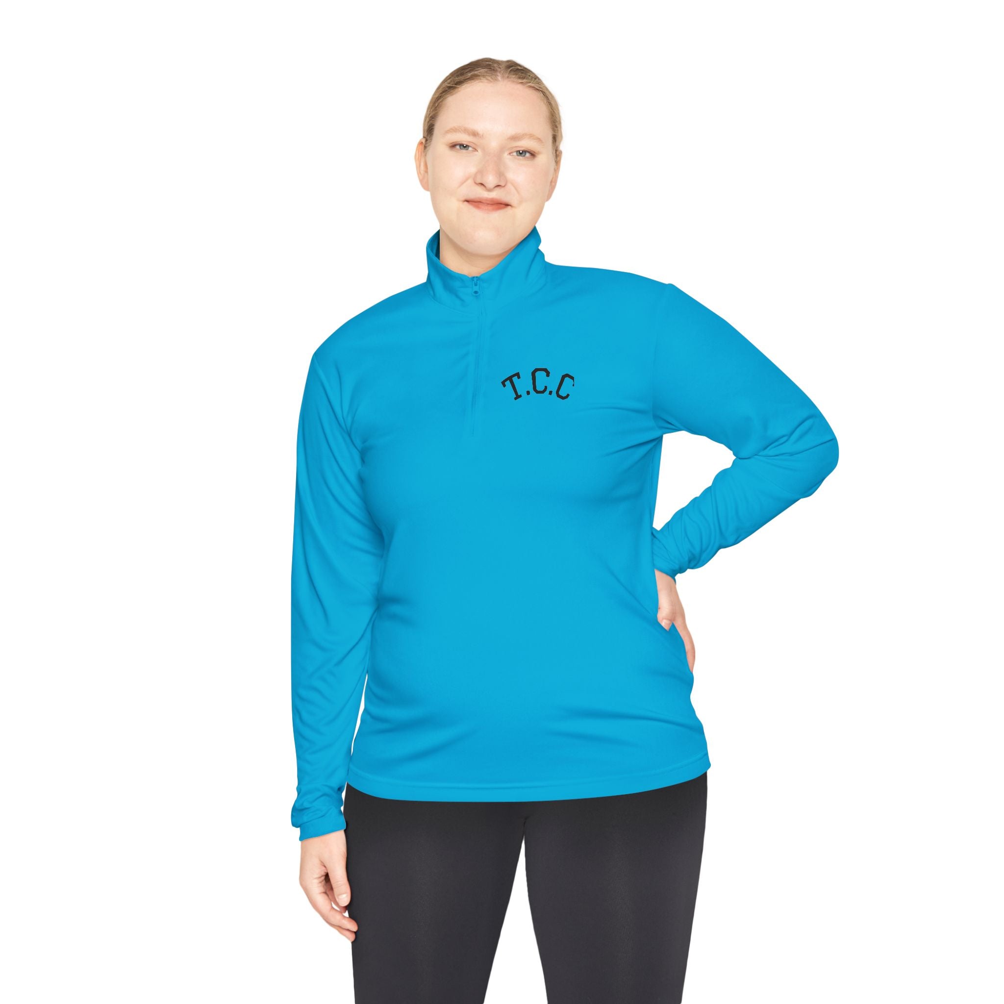 T.C.C. Brand Premium Quarter-Zip Pullover — Minimal Athletic Logo Pullover