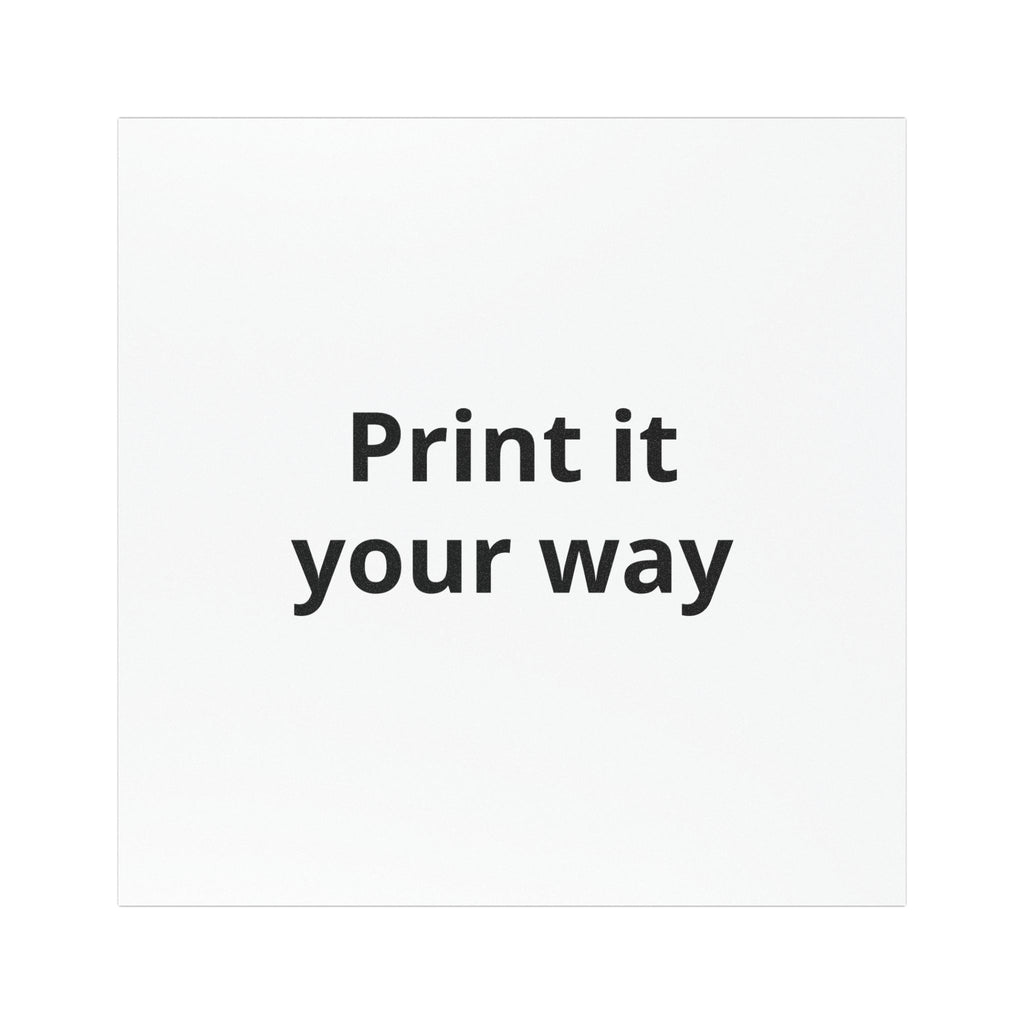 Custom Square Car Magnet – Personalized "Print It Your Way" Vehicle Sign