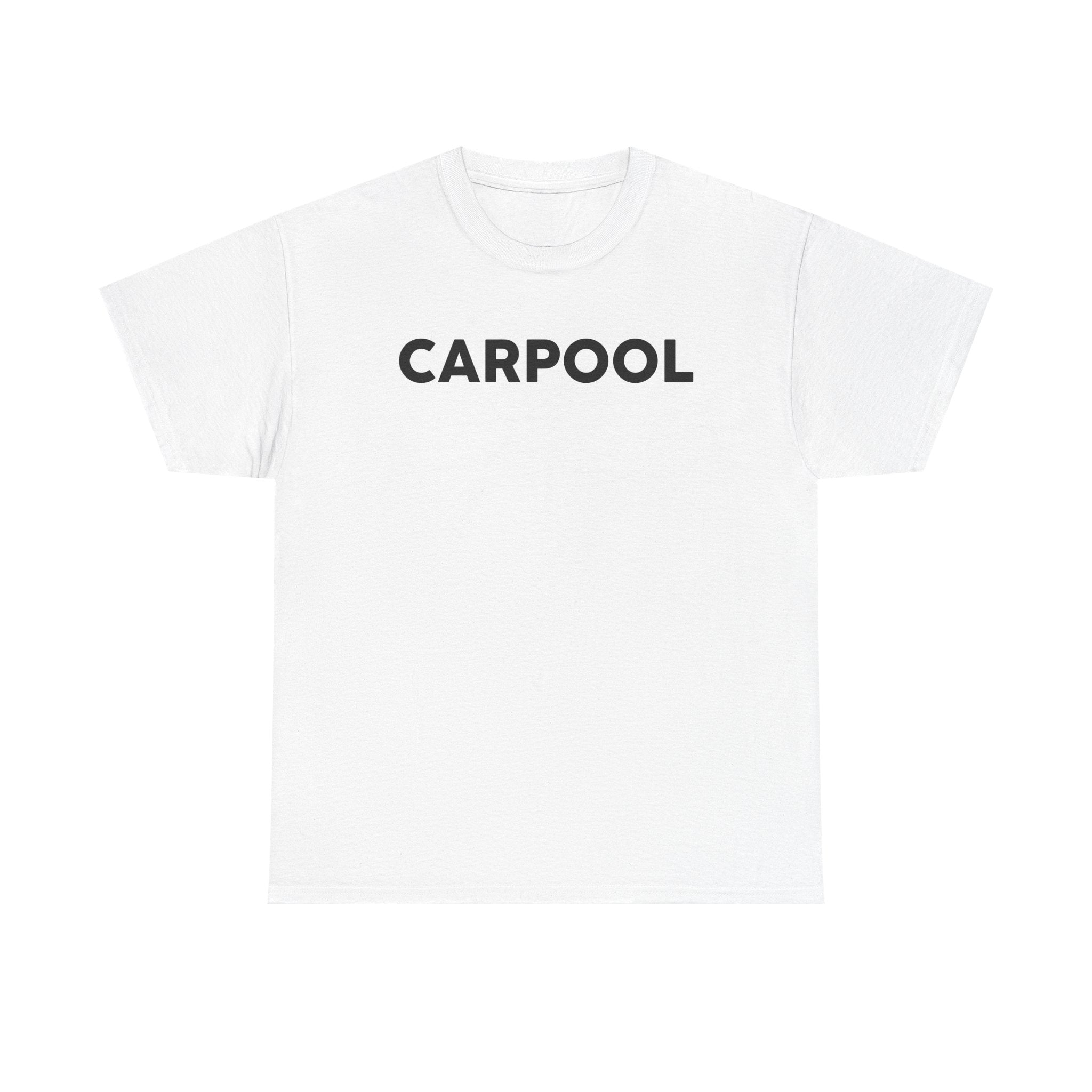 Carpool T-Shirt — Minimalist Vintage Block Letter Tee