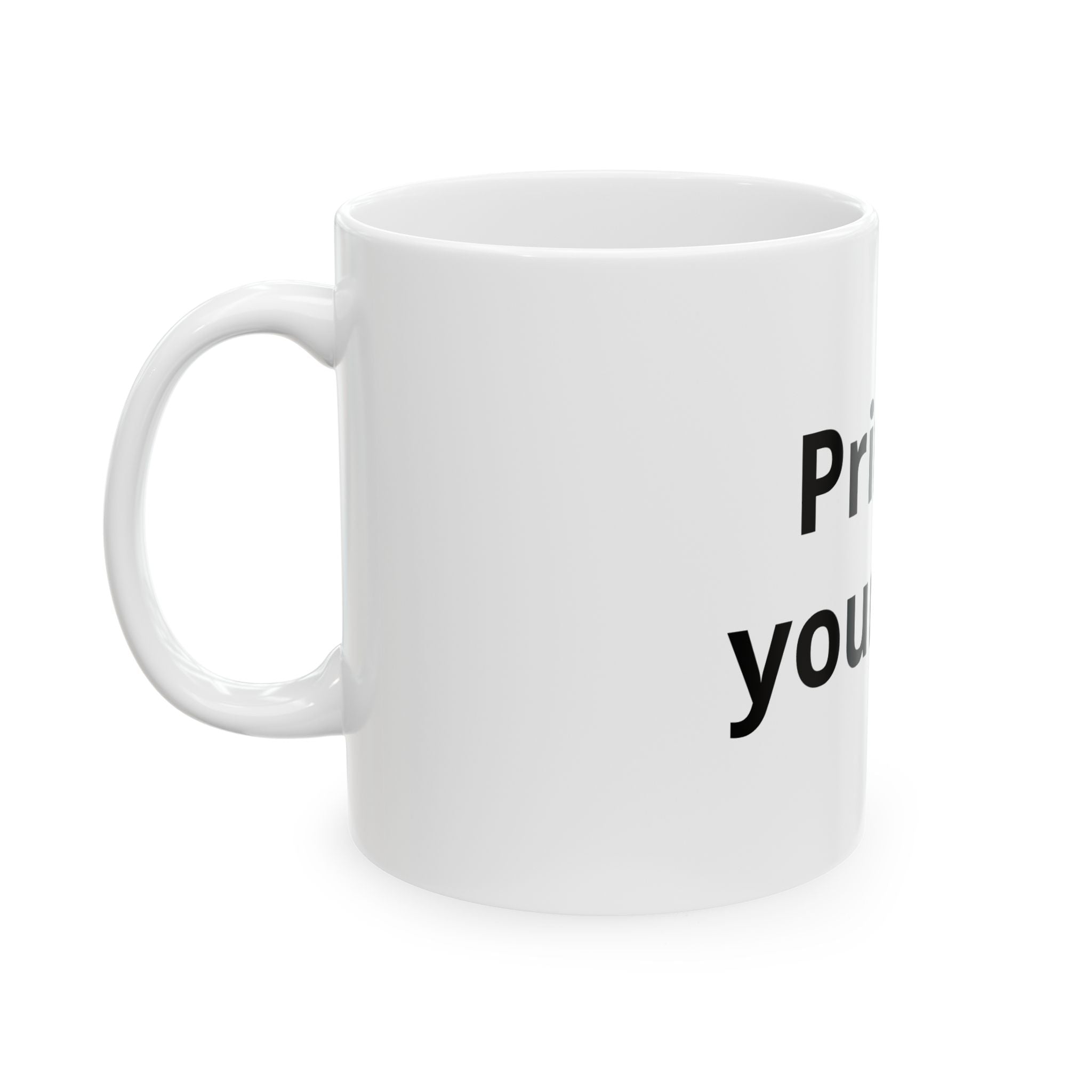 Custom Photo & Text Ceramic Mug — 11oz or 15oz Personalized Coffee Cup