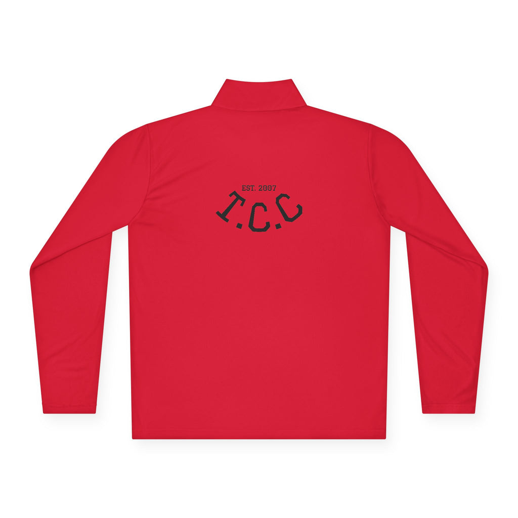 T.C.C. Brand Premium Quarter-Zip Pullover — Minimal Athletic Logo Pullover