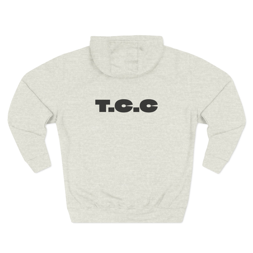Three-Panel Fleece Hoodie